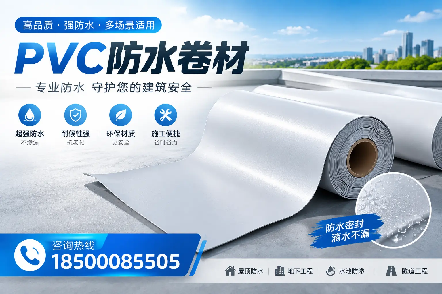 PVC防水卷材的市场竞争分析，图木舒克品牌选择参考
